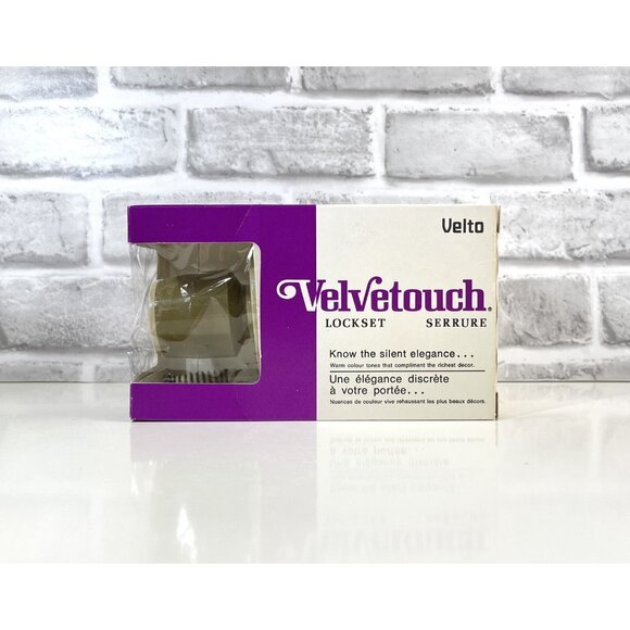 Mid Century Velvetouch 1960's Lockset ~ NOS ~ Interior Plastic Door Handle Set - Picture 7 of 14